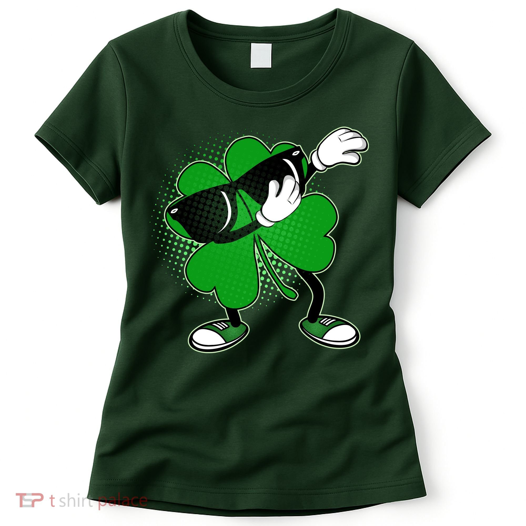 Dabbing St. Patrick's Day Shamrock Women's T-Shirt