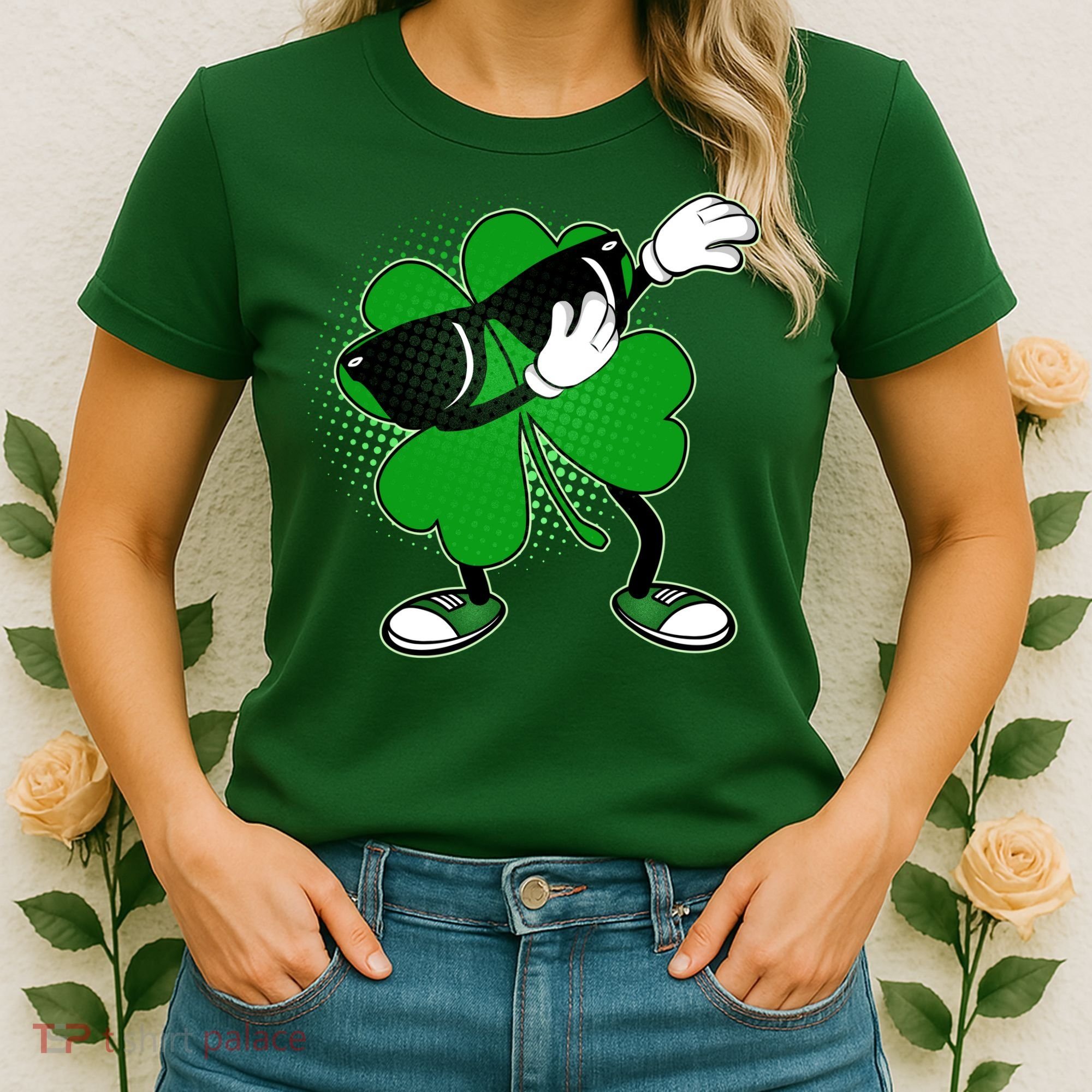Dabbing St. Patrick's Day Shamrock Women's T-Shirt
