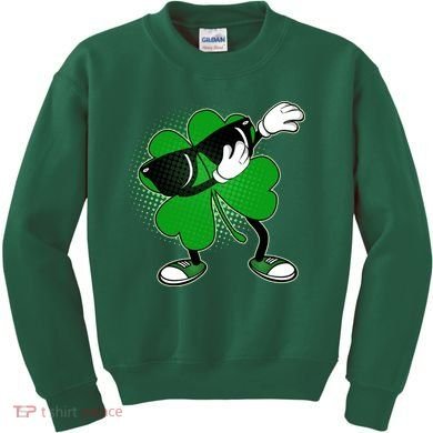 Dabbing St. Patrick's Day Shamrock Kids Sweatshirt