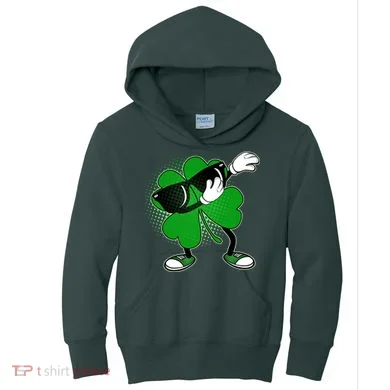 Dabbing St. Patrick's Day Shamrock Kids Hoodie
