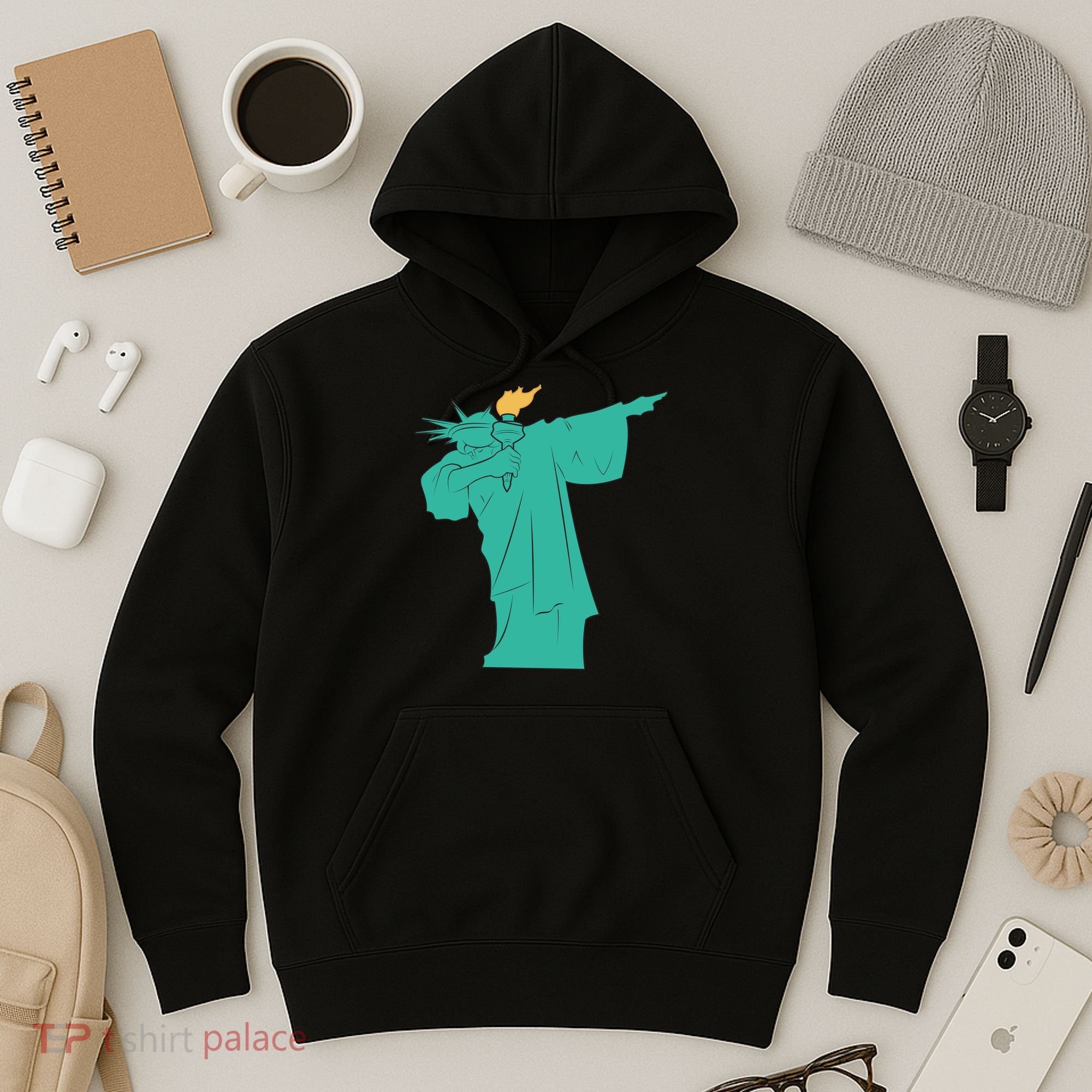 Dabbing Statue Of Liberty Hoodie