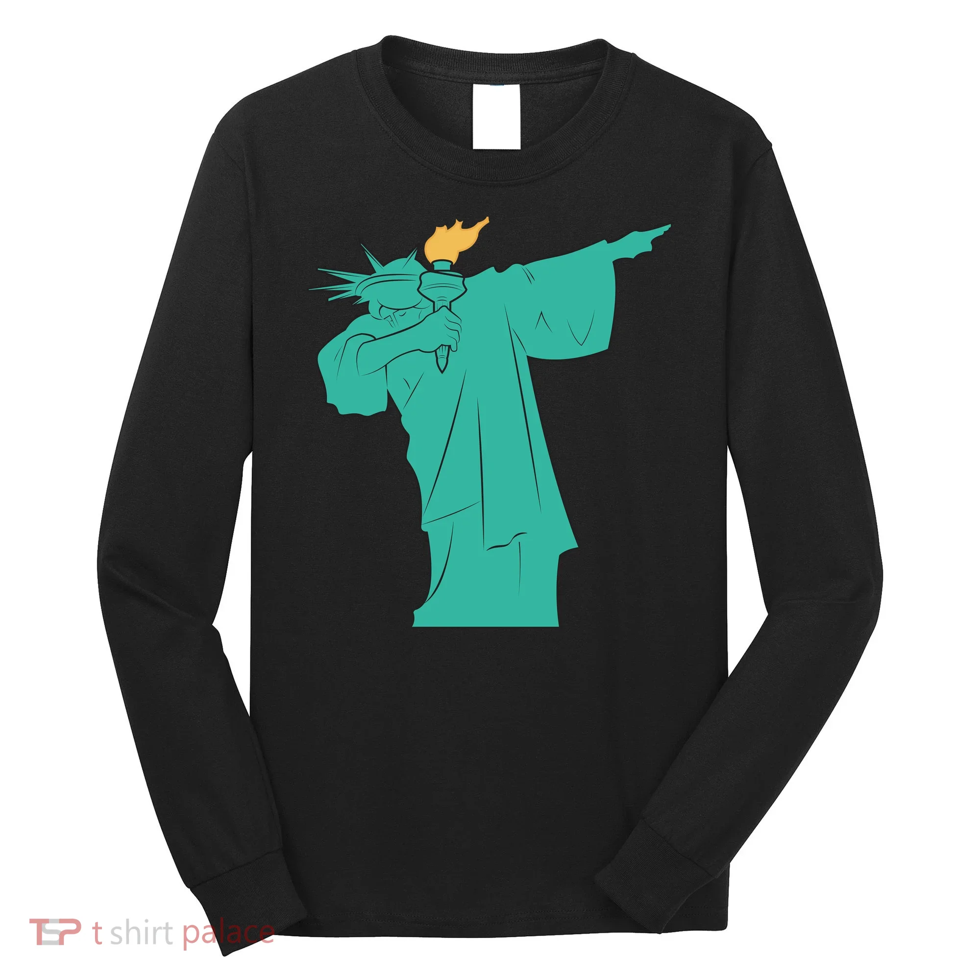 Dabbing Statue Of Liberty Long Sleeve Shirt