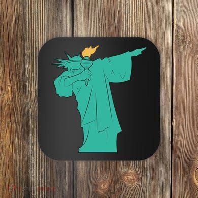 Dabbing Statue Of Liberty Coaster