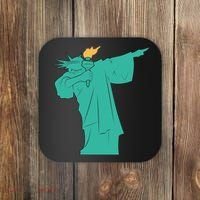 Dabbing Statue Of Liberty Coaster thumb 0
