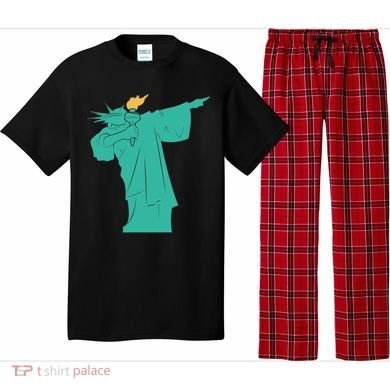 Dabbing Statue Of Liberty Pajama Set