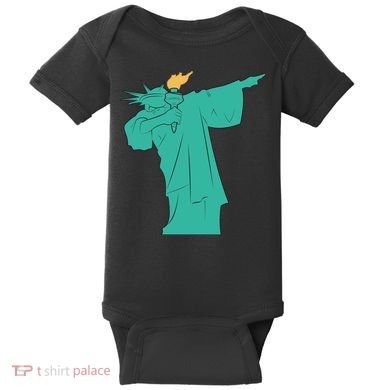 Dabbing Statue Of Liberty Baby Bodysuit