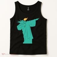 Dabbing Statue Of Liberty Tank Top thumb 2