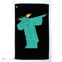 Dabbing Statue Of Liberty Golf Towel thumb 0