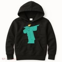 Dabbing Statue Of Liberty Kids Hoodie thumb 0