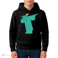 Dabbing Statue Of Liberty Kids Hoodie thumb 4