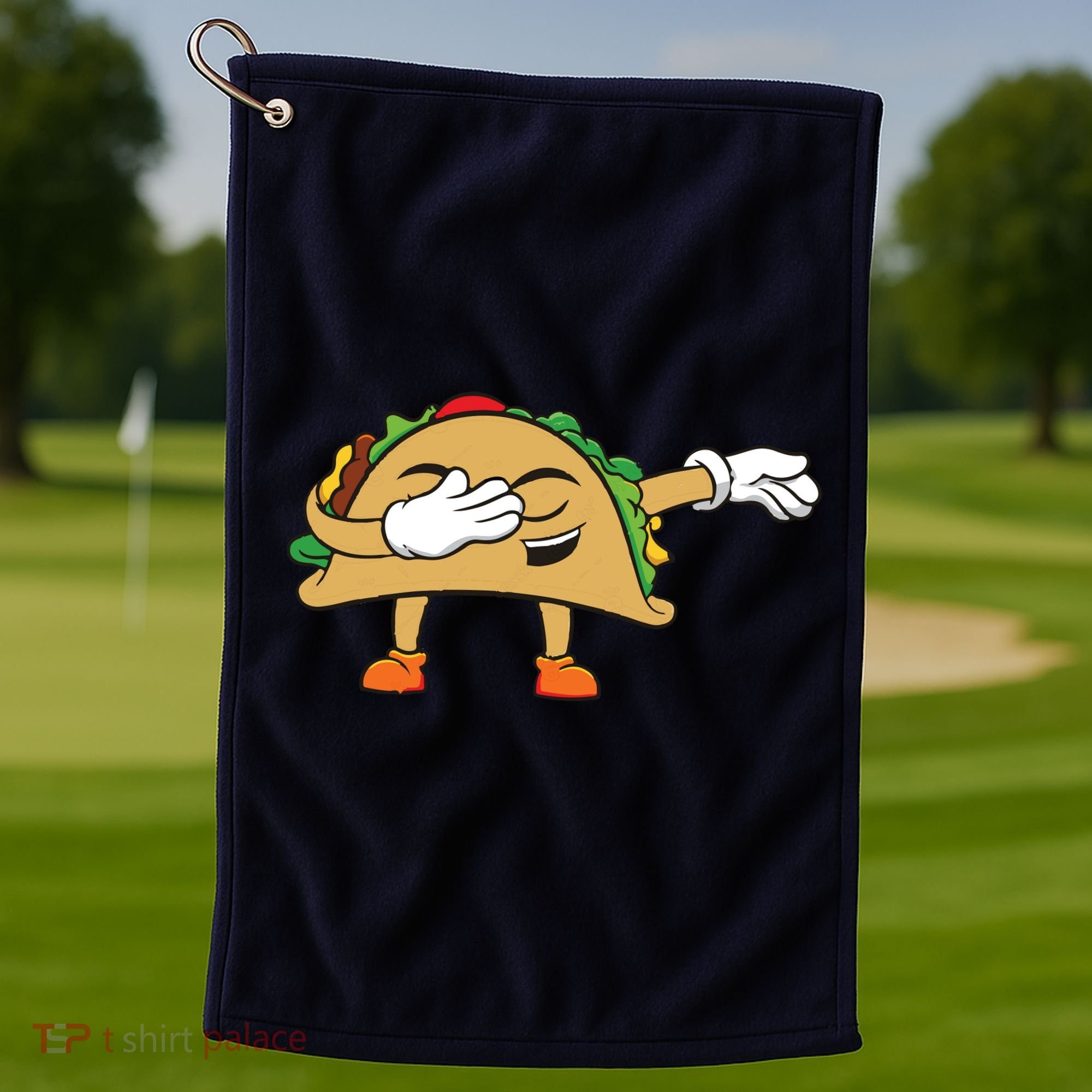 Dabbing Taco Golf Towel