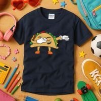 Dabbing Taco Kids T-Shirt thumb 3