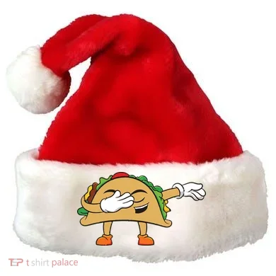 Dabbing Taco Santa Hat