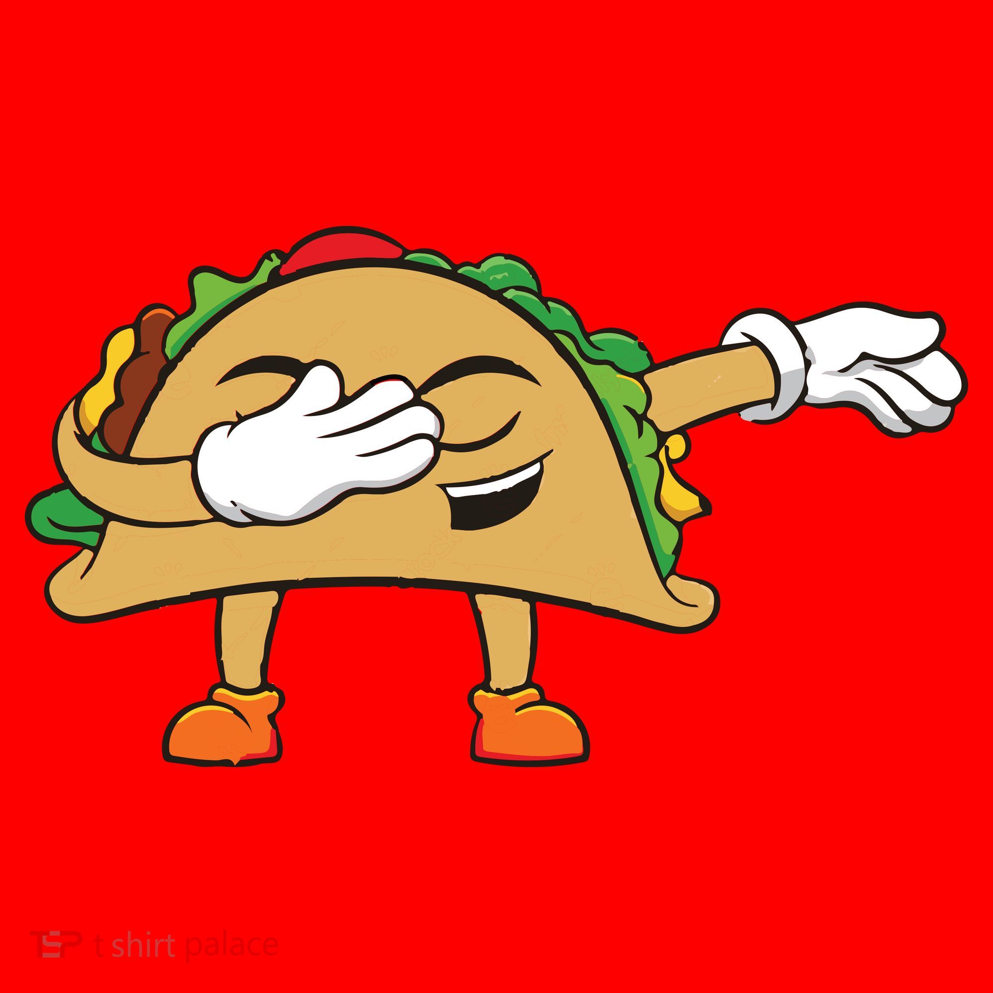 Dabbing Taco Santa Hat