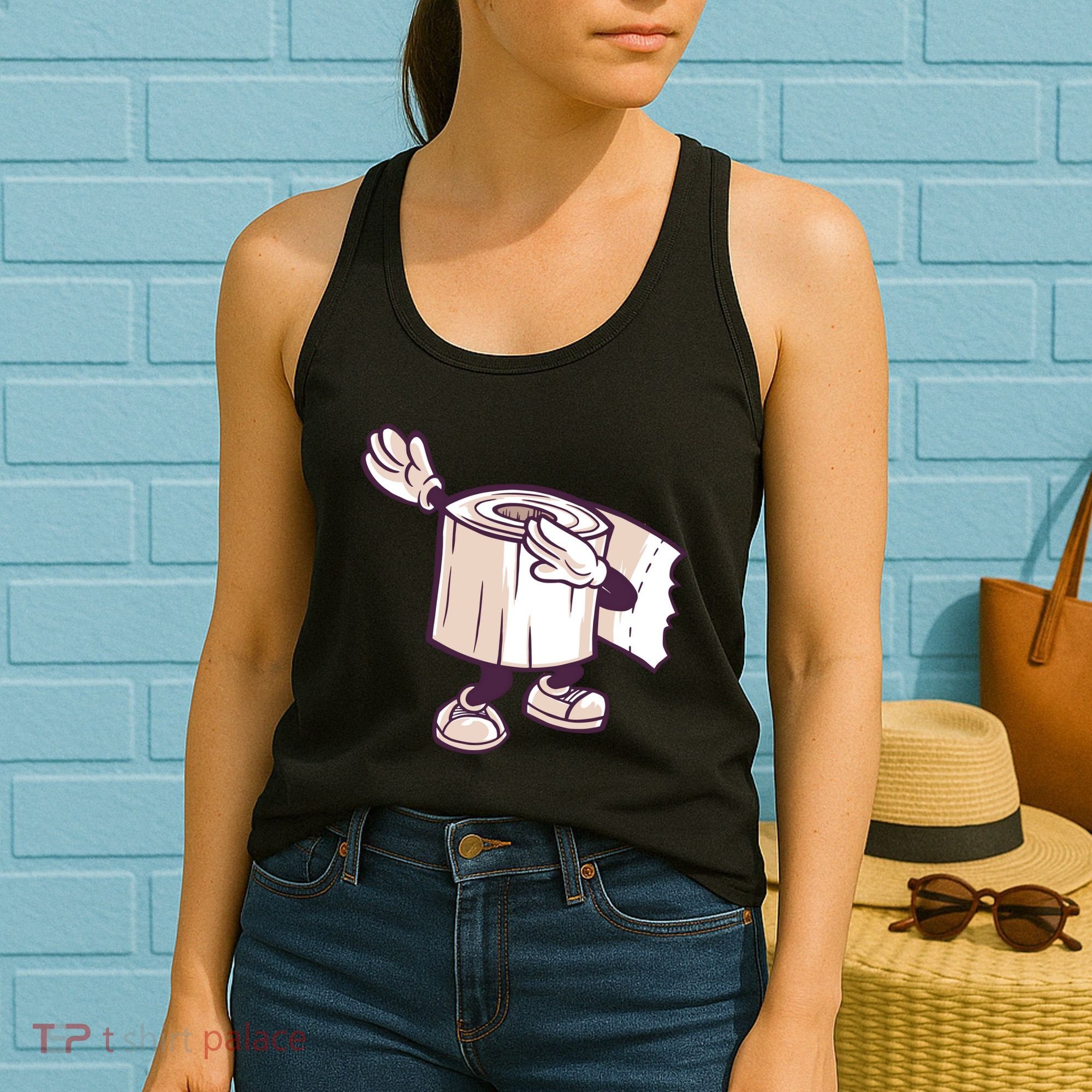 Dabbing Toilet Paper Women's Tank Top