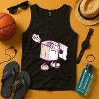 Dabbing Toilet Paper Tank Top thumb 4