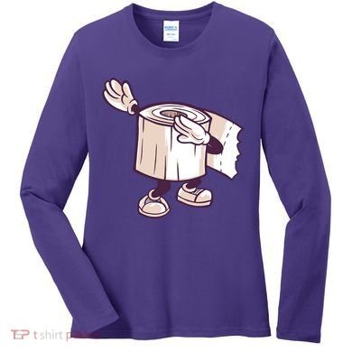 Dabbing Toilet Paper Women's Long Sleeve Shirt