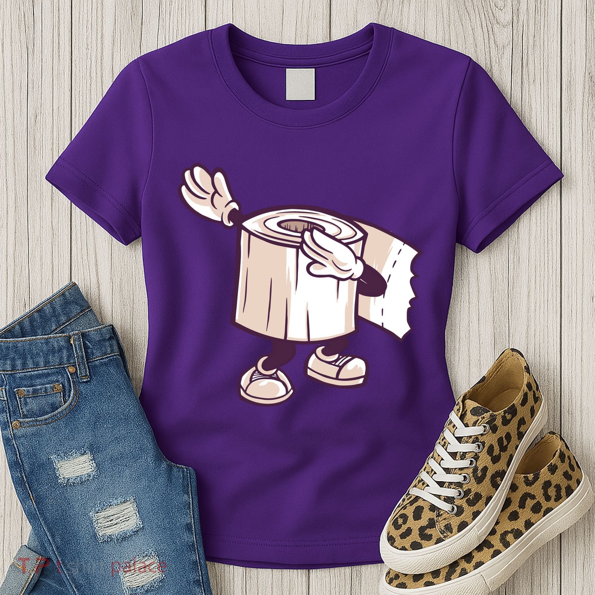 Dabbing Toilet Paper Women's T-Shirt