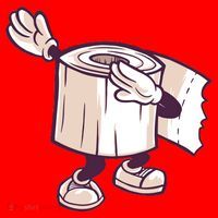 Dabbing Toilet Paper Santa Hat thumb 1