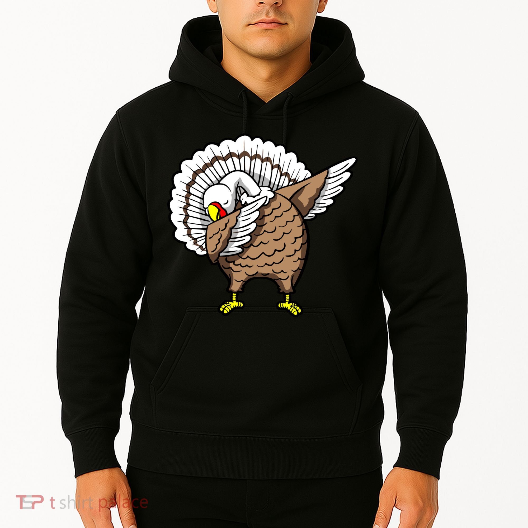 Dabbing Turkey Funny Thanksgiving Day Hoodie