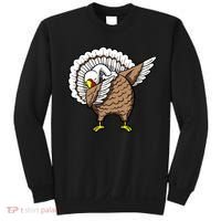 Dabbing Turkey Funny Thanksgiving Day Sweatshirt thumb 0