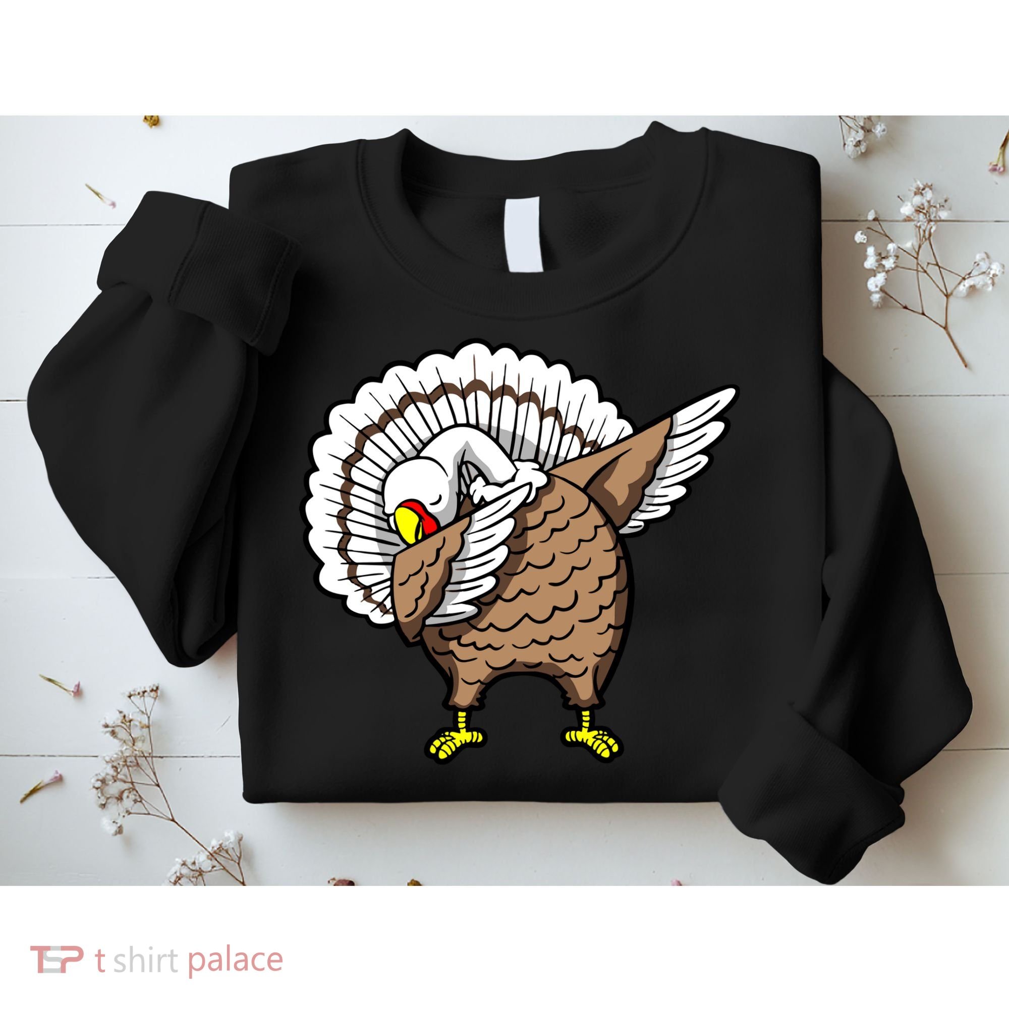 Dabbing Turkey Funny Thanksgiving Day Sweatshirt