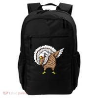 Dabbing Turkey Funny Thanksgiving Day Backpack thumb 0