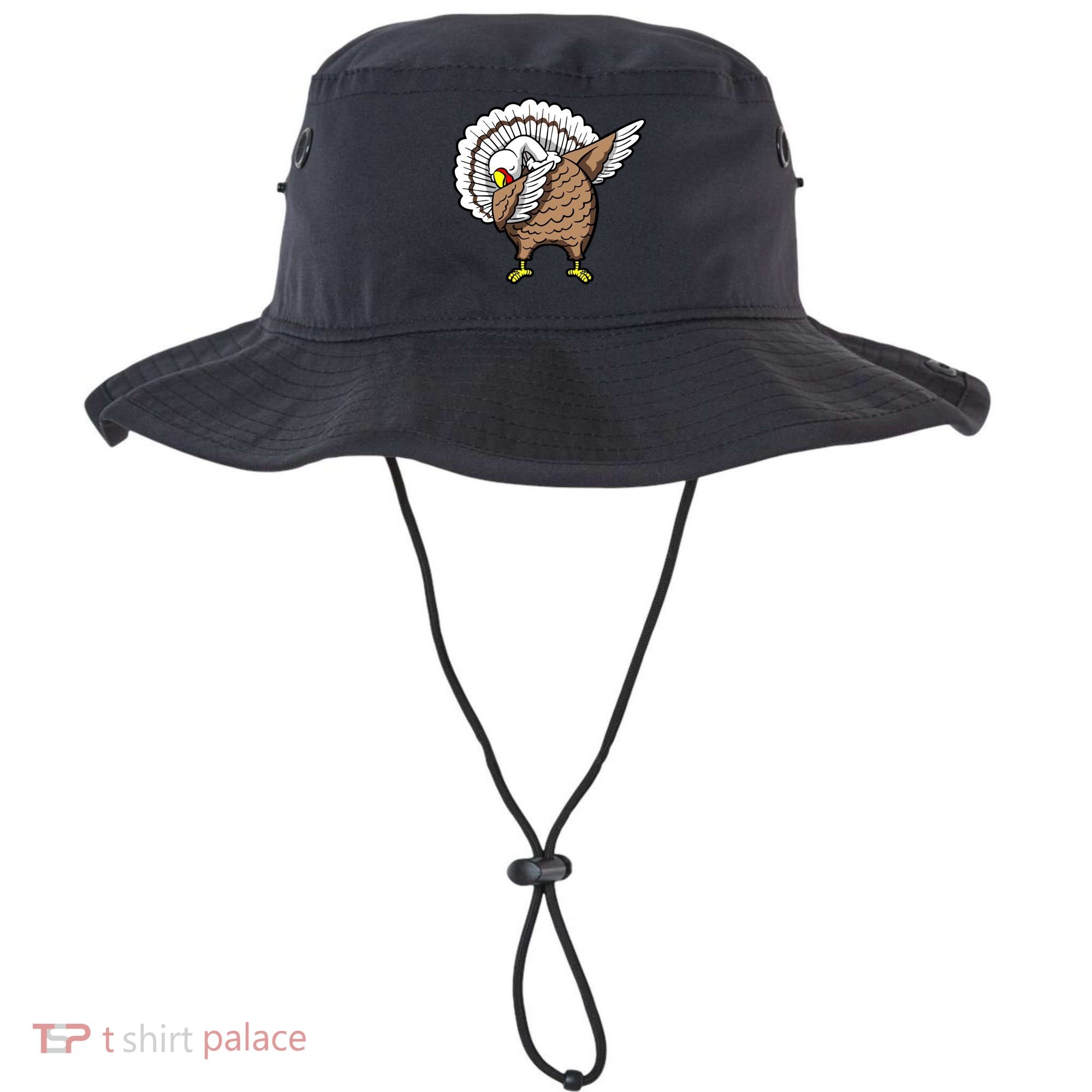 Dabbing Turkey Funny Thanksgiving Day Bucket Hat