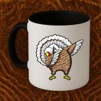Dabbing Turkey Funny Thanksgiving Day Coffee Mug thumb 2