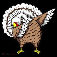Dabbing Turkey Funny Thanksgiving Day Women's Hoodie thumb 2