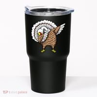 Dabbing Turkey Funny Thanksgiving Day Tumbler thumb 0