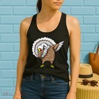 Dabbing Turkey Funny Thanksgiving Day Women's Tank Top thumb 2