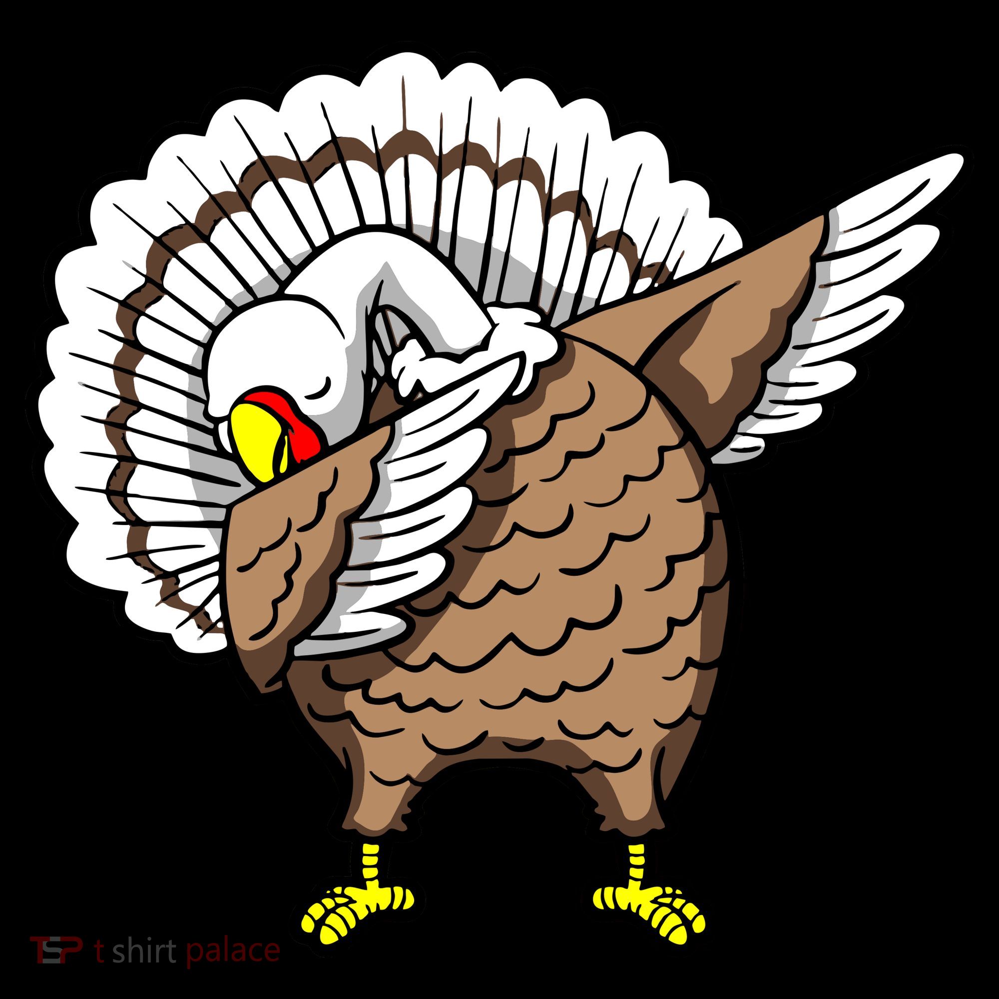 Dabbing Turkey Funny Thanksgiving Day Women's Tank Top