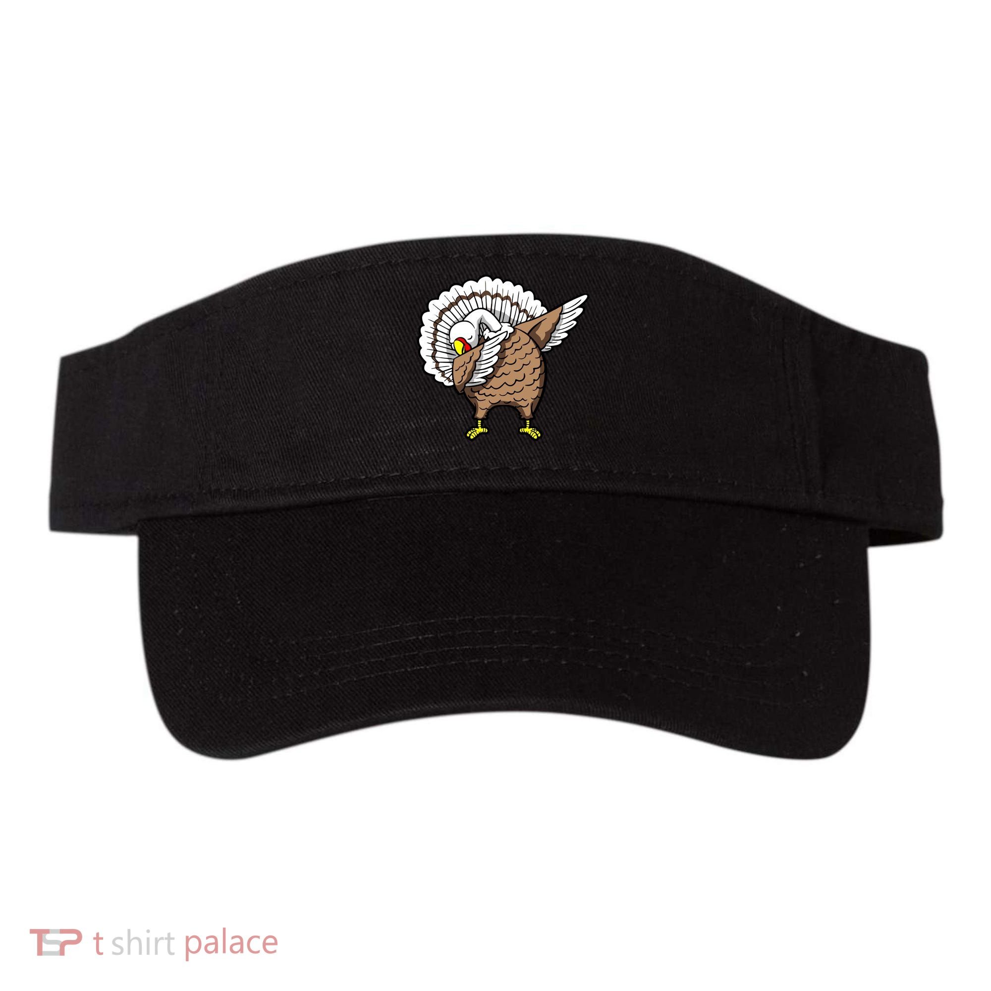 Dabbing Turkey Funny Thanksgiving Day Visor