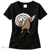 Dabbing Turkey Funny Thanksgiving Day Women's T-Shirt thumb 0