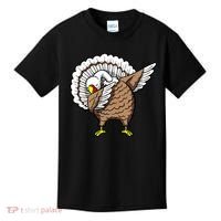 Dabbing Turkey Funny Thanksgiving Day Kids T-Shirt thumb 0