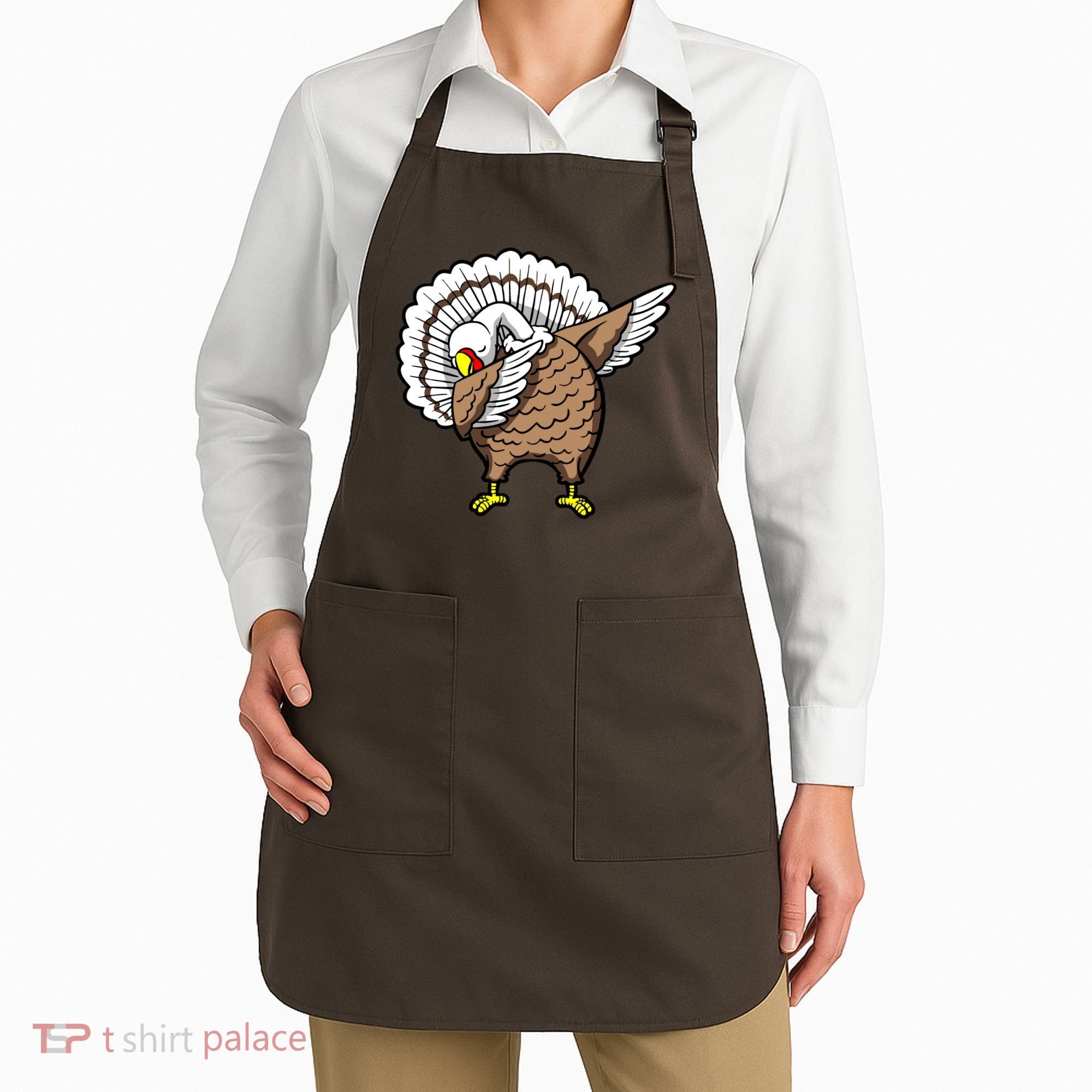 Dabbing Turkey Funny Thanksgiving Day Apron