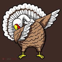 Dabbing Turkey Funny Thanksgiving Day Coaster thumb 2