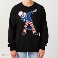 Dabbing Uncle Sam 4th of July Independence Day Women's Sweatshirt thumb 0