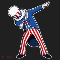 Dabbing Uncle Sam 4th of July Independence Day Women's Sweatshirt thumb 2