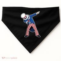 Dabbing Uncle Sam 4th of July Independence Day USA-Made Doggie Bandana thumb 0