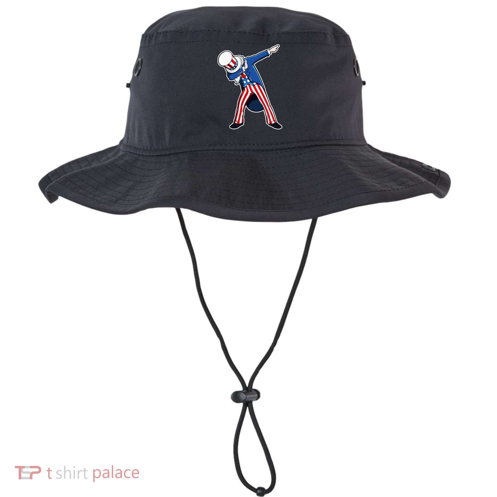 Dabbing Uncle Sam 4th of July Independence Day Bucket Hat