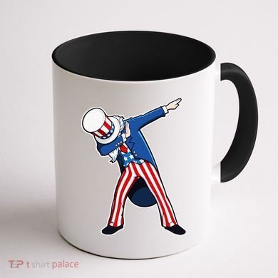 Dabbing Uncle Sam 4th of July Independence Day Coffee Mug back