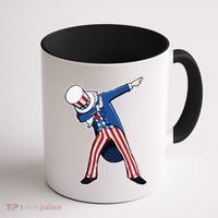 Dabbing Uncle Sam 4th of July Independence Day Coffee Mug thumb 1