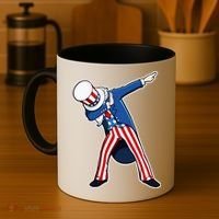 Dabbing Uncle Sam 4th of July Independence Day Coffee Mug thumb 4