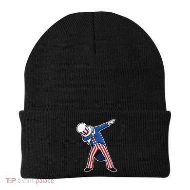 Dabbing Uncle Sam 4th of July Independence Day Beanie