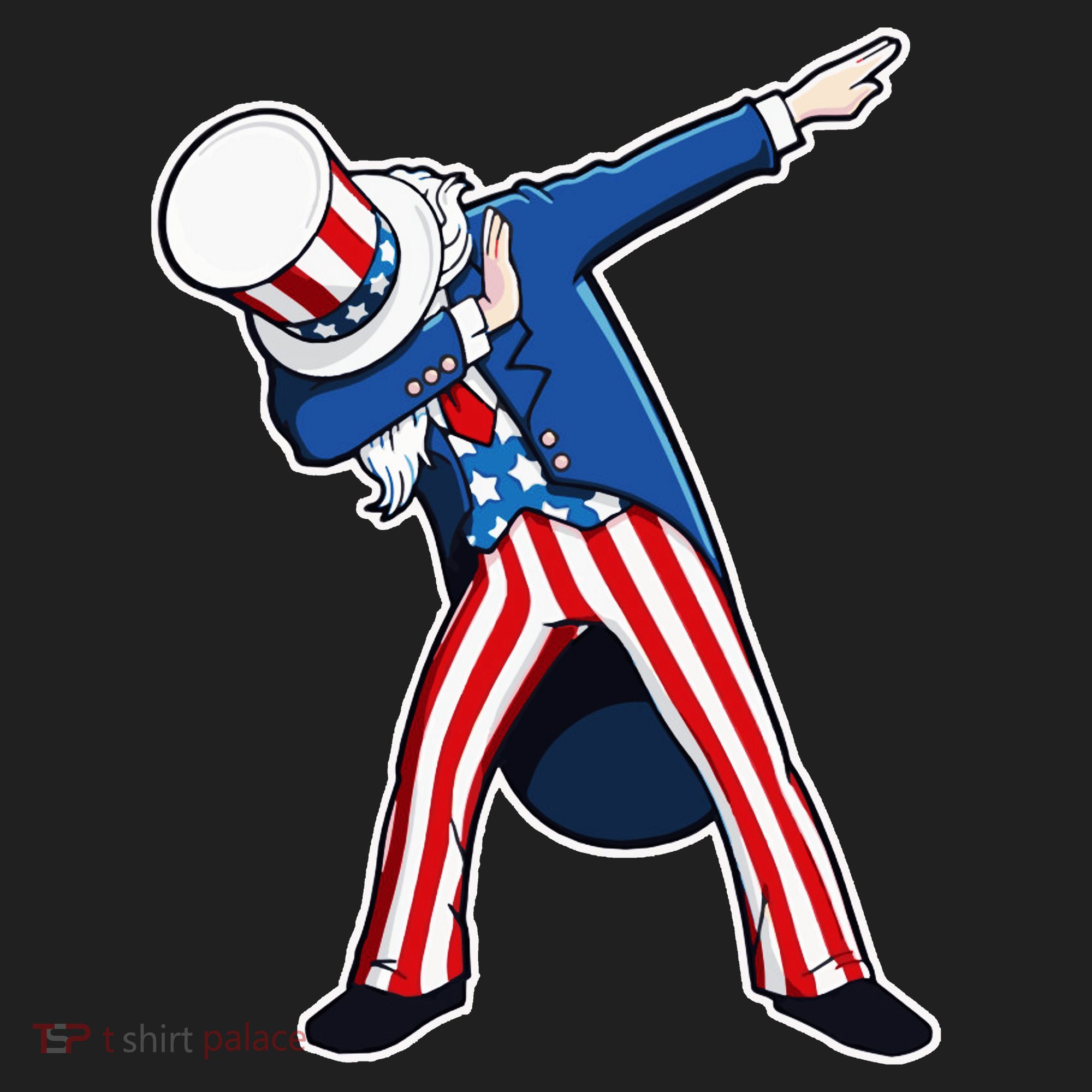 Dabbing Uncle Sam 4th of July Independence Day Beanie