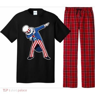 Dabbing Uncle Sam 4th of July Independence Day Pajama Set