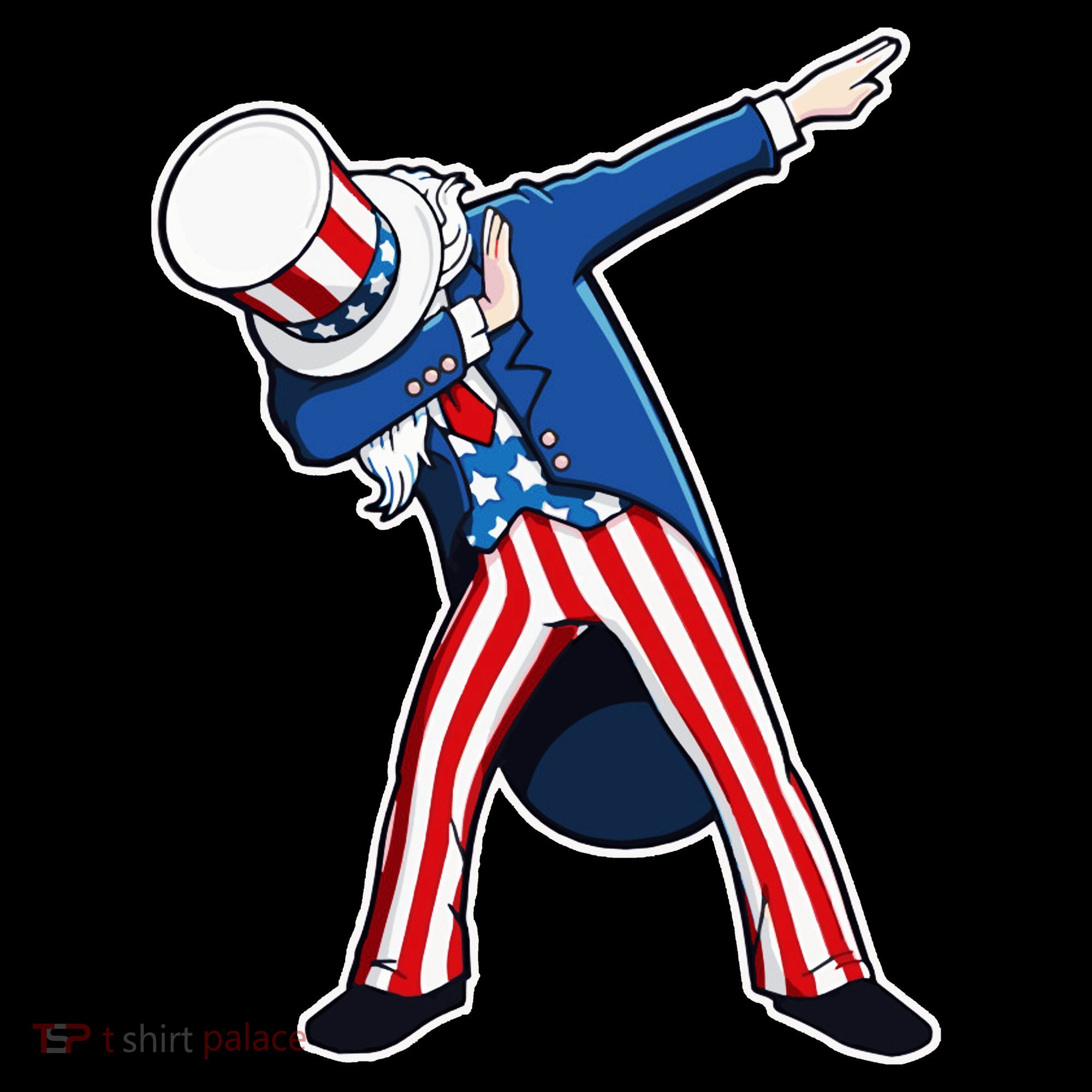 Dabbing Uncle Sam 4th of July Independence Day Women's Hoodie
