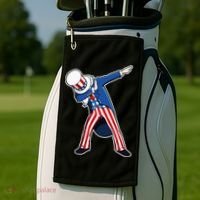 Dabbing Uncle Sam 4th of July Independence Day Golf Towel thumb 2